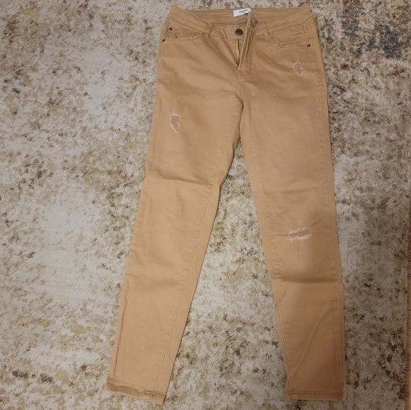 Kensie distressed ankle biter jeans size 4/27 - Picture 6 of 11